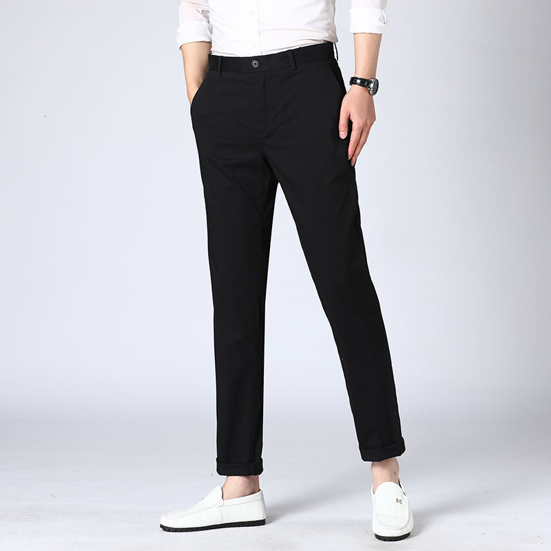 2024 new Business Suit Pants Men Casual Formal Slim Fit Spring summer Male Classic Office Ankle Length Straight Trousers